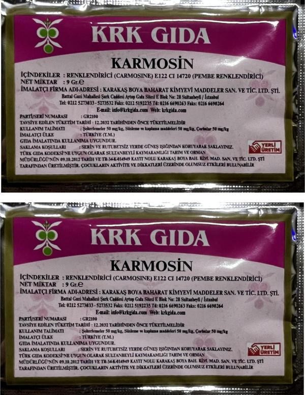 Gıda Boyası Toz Pembe Renklendirici 9 Gr 2 Adet - Image 1