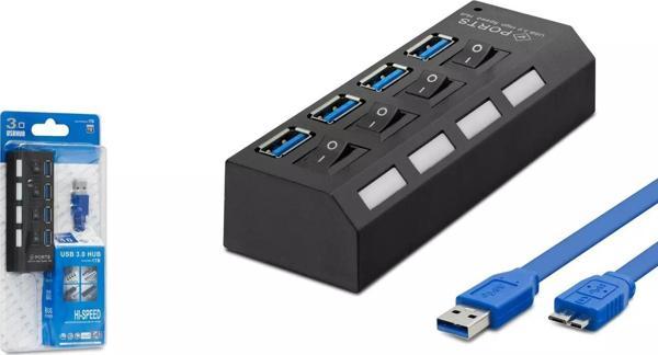 4 IN 1 USB 3.0 Hub 50 CM HDX7023 - Image 1