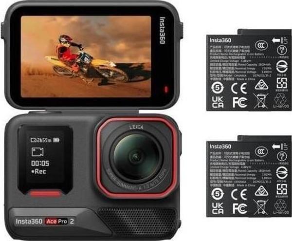Insta360 Ace Pro 2 Aksiyon Kamera Battery Bundle (Türkiye Resmi Distribütör Garantili) - Image 1