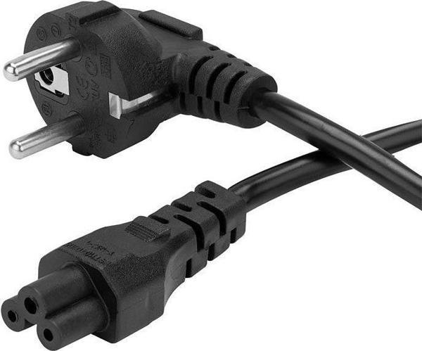 Ayt Fully G-513c 3x0.75mm Siyah 1.5 Metre Yonca Tip Power Elektirik Kablosu Bilgisayar Monitör Adaptör Kablo - Image 1