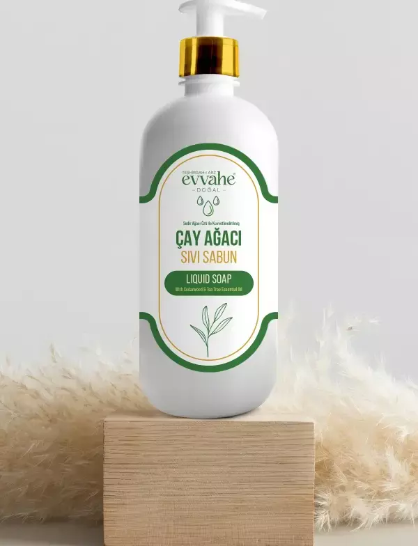 Sedir Ağacı Özü ile Kuvvetlendirilmiş Çay Ağacı Yağlı Sıvı Sabun (400ml) - Image 1