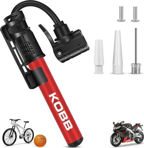 KOBB KB2203 87 PSI Bisiklet Lastik Şişirme Taşınabilir Mini El Pompası + Bisiklet Montaj Aparatı - Image 1