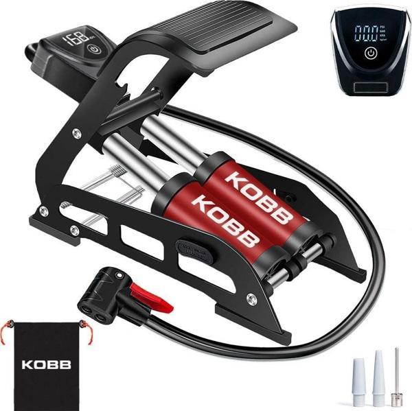KOBB KB5402D Çift Pistonlu Dokunmatik Dijital Basınç Göstergeli Ayak Pompası + Taşıma Kılıfı - Image 1