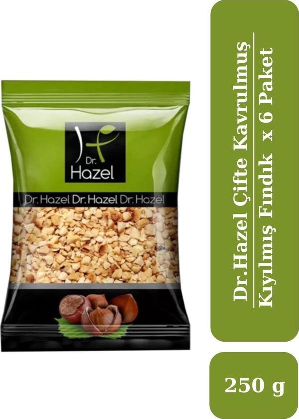 Drhazel Çifte Kavrulmuş Kıyılmış Fındık 250 G x 6 Paket - Image 1