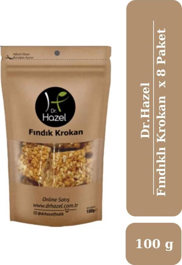 Drhazel Fındıklı Krokan 100 g x 8 Paket - Image 1