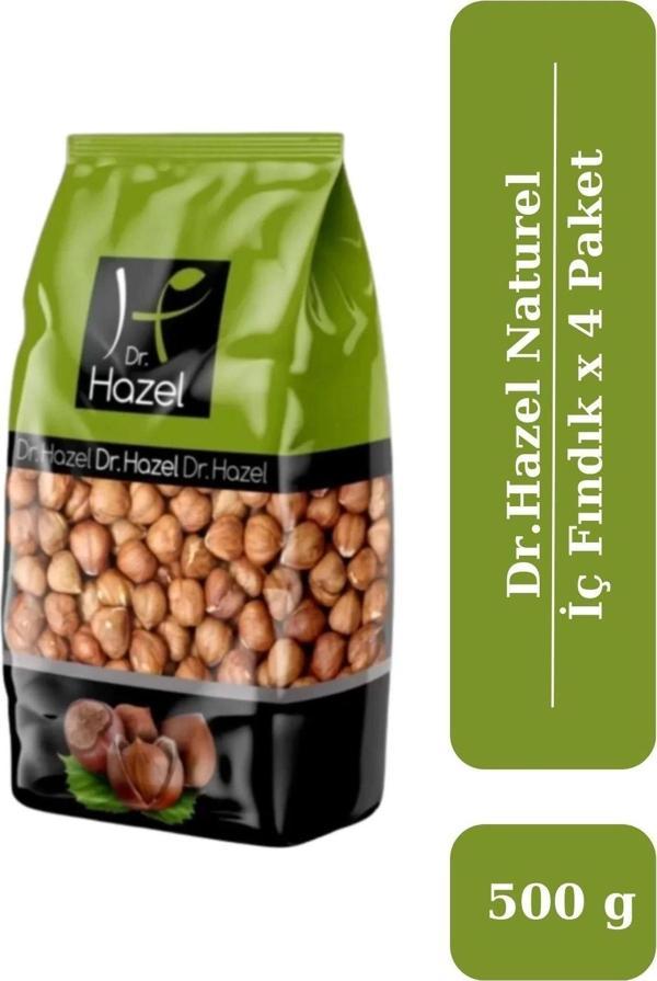 Drhazel Naturel Çiğ İç Fındık 500 g x 4 Paket - Image 1