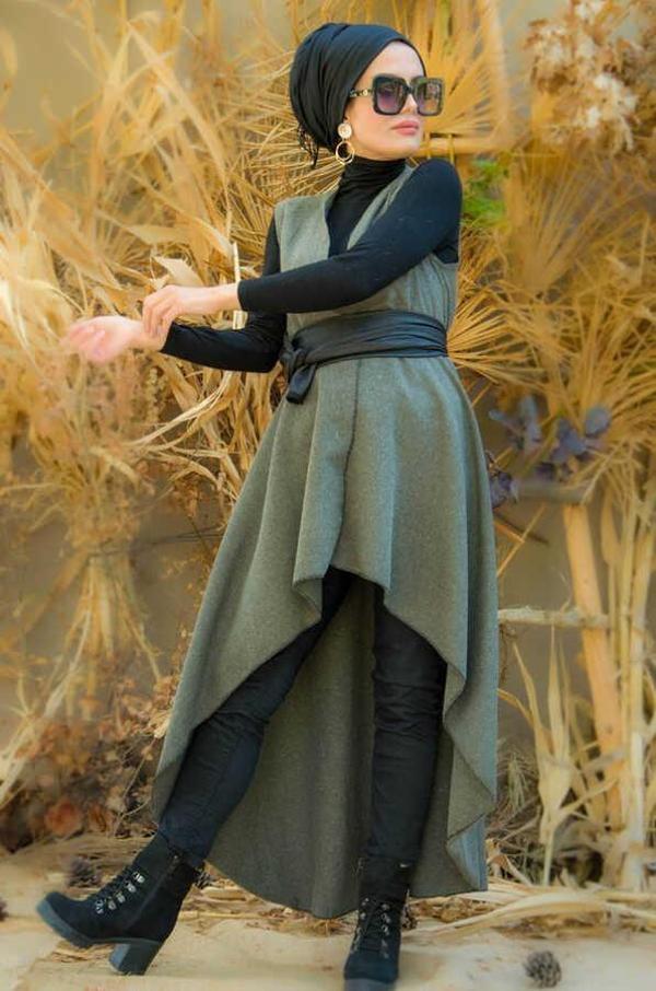 Haki Balıksırtı Yelek - Image 1