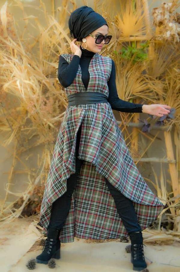 Haki Ekoseli Yelek - Image 1