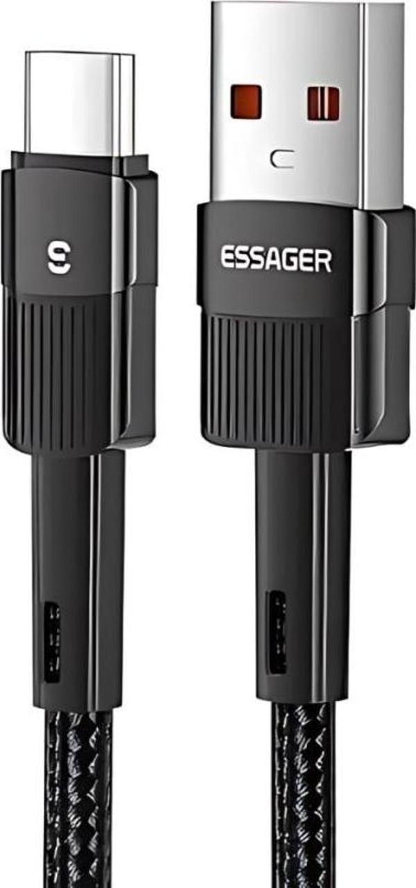 Essager 1 Metre 7A 66W USB to Type-C Süper Hızlı Şarj ve Data  Kablosu,Süper Dayanıklı Akım ve Isı Korumalı - Image 1