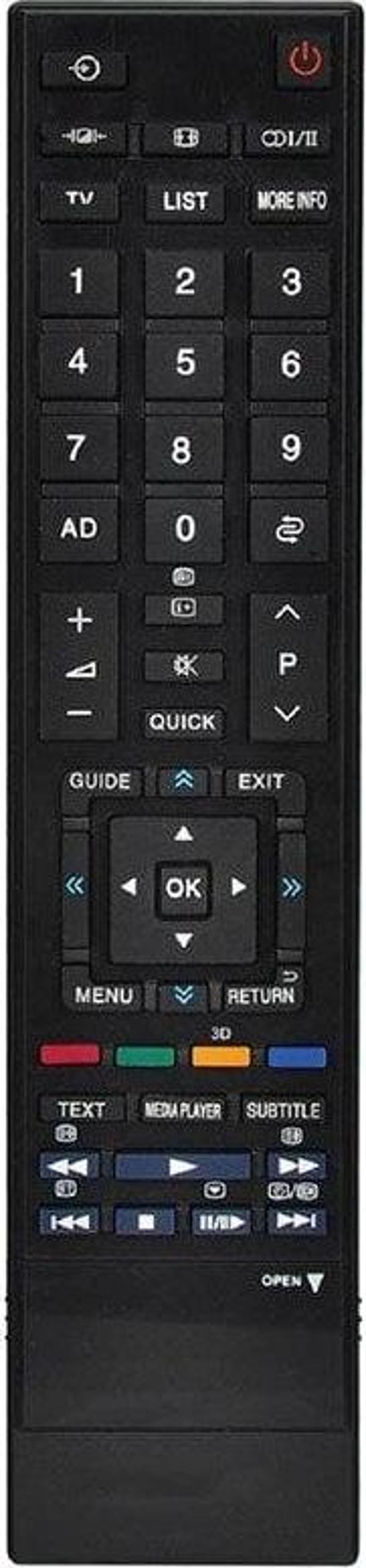 Toshiba RM-L1028 3D Lcd-Led Tv Kumandası - Image 1