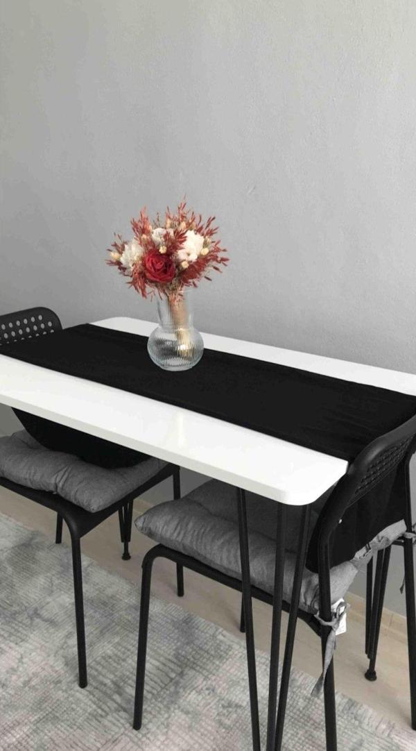 Bambeds Mobilya Bambeds 60x90 Beyaz Masa Balkon Masası Ders Calısma Masası - Image 1