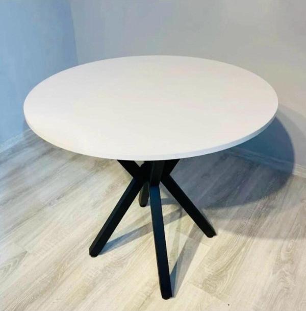 Bambeds Mobilya Yuvarlak Yemek Masası 70x70 Cm Beyaz - Image 1