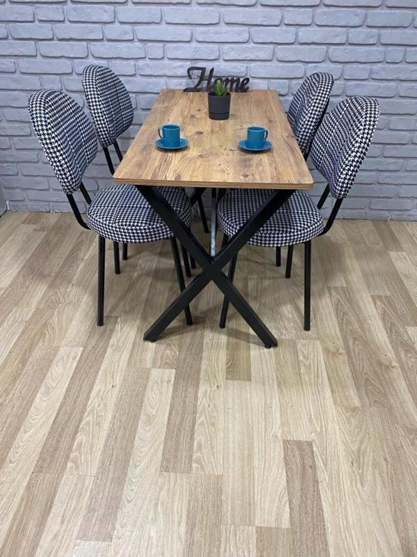 Bambeds Mobilya Masa Takımı Yemek Masası Mutfak Masası Balkon Masası - 60x120 Çam - Image 1