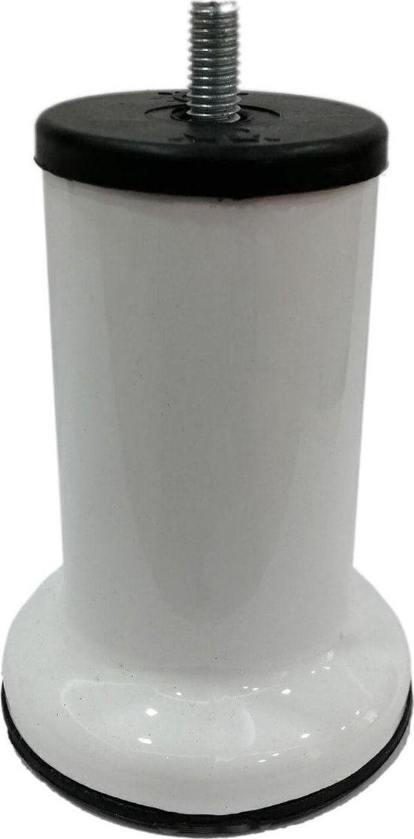 Mobilya Baza Ayağı 10 cm Beyaz 3/8" Kalın Diş  - Image 1