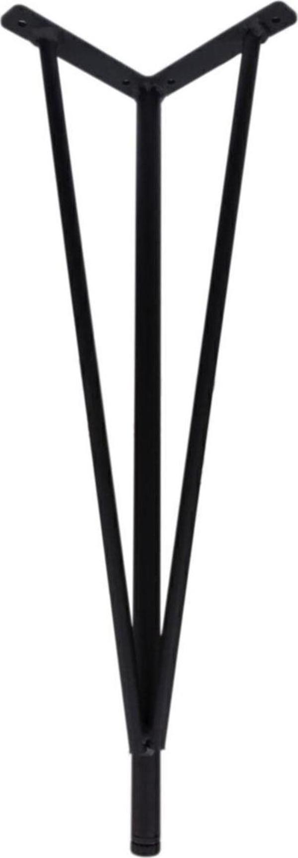 Firkete Metal Mil Masa Sehpa Ayağı Siyah 45 Cm - Masa Ayakları - 45 cm  - Image 1