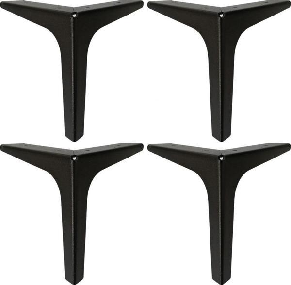 15 Cm Elegance Lüks Metal Mobilya Koltuk Baza Ayağı Siyah (4 Adet)  - Image 1