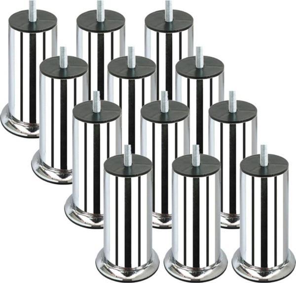 15 Cm Baza Ayağı Koltuk Ayağı Kanepe Ayağı Civatalı M8 (ince Diş) (12 Adet)  - Image 1
