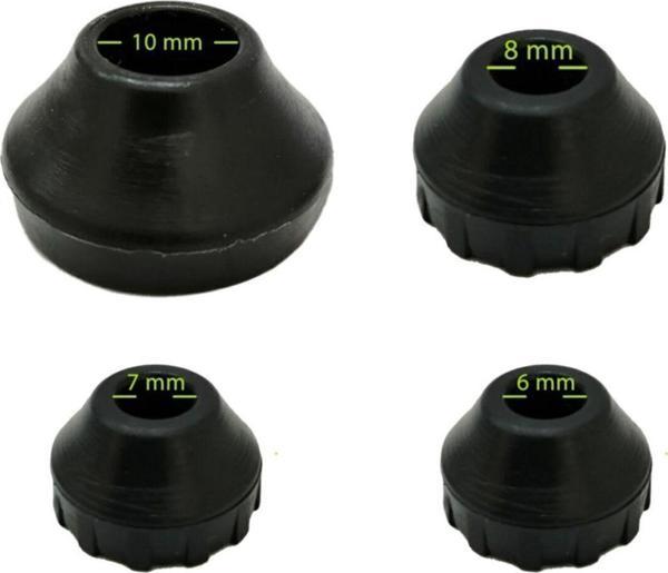 Tel Sandalye Masa Sehpa Ayak Pabucu 7 Mm (20 ADET) Siyah - Image 1