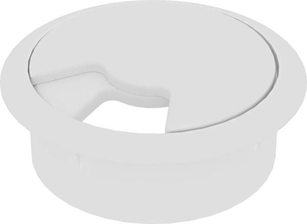Masa Üstü Kablo Kanalı Deliği Kapağı 6 Cm - Beyaz  - Image 1