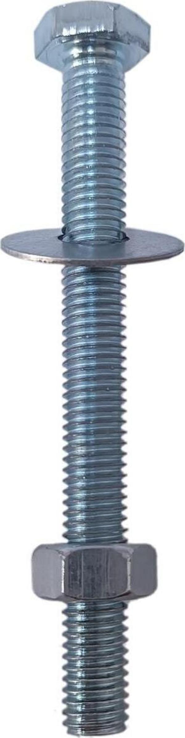 5/16x90 Akb Anahtar Başlı Civata + Somun + Pul (1 Takım)  - Image 1