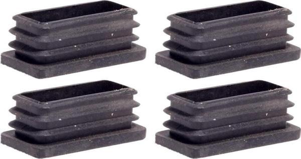 20x60 Mm Plastik Dikdörtgen Içe Geçme Profil Tapası (kutu) (4 Adet)  - Image 1