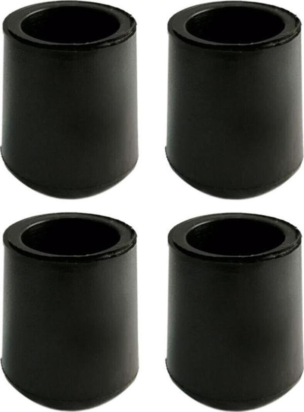21 Mm Pvc Sandalye Profil Ayak Pabucu Sessiz Yumuşak - Siyah (4 Adet)  - Image 1