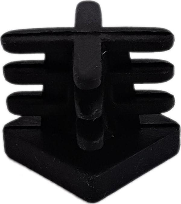 30x30 Mm Plastik Kare Içe Geçme Profil Tapası (iç Kelebek) (20 Adet) Siyah - Image 1