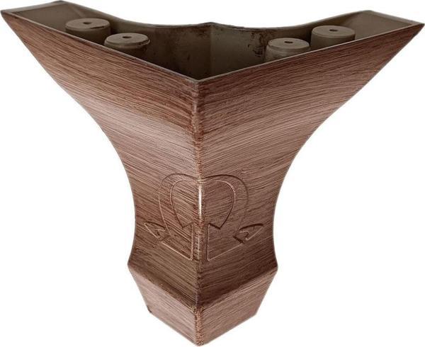 8 Cm Koç Lükens Dekoratif Mobilya Ayağı Ceviz ahşap - Image 1