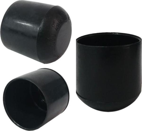 Plastik Sandalye Profil Ayak Pabucu 28'lik 20'li Siyah - Image 1