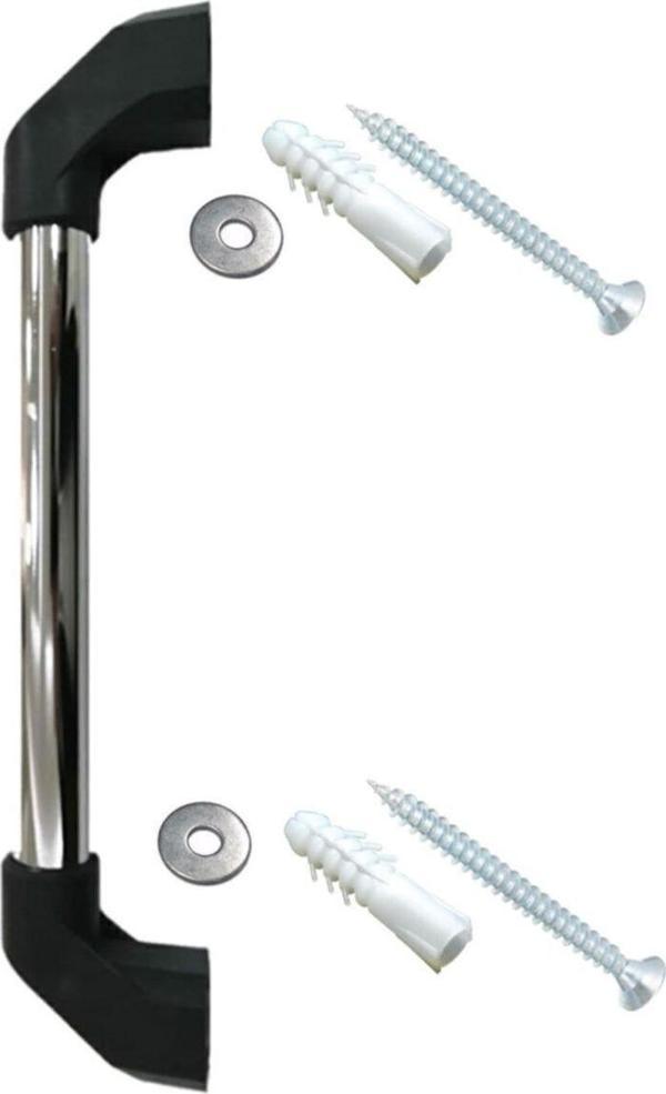 Metal Sabit Engelli Yaşlı Hasta Tutamağı Krom Kaplama Tutunma Barı 35 Cm  - Image 1