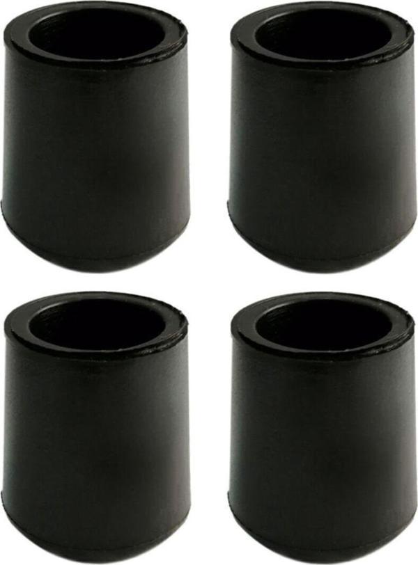 25 Mm Pvc Sandalye Profil Ayak Pabucu Sessiz Yumuşak - Siyah (4 Adet)  - Image 1