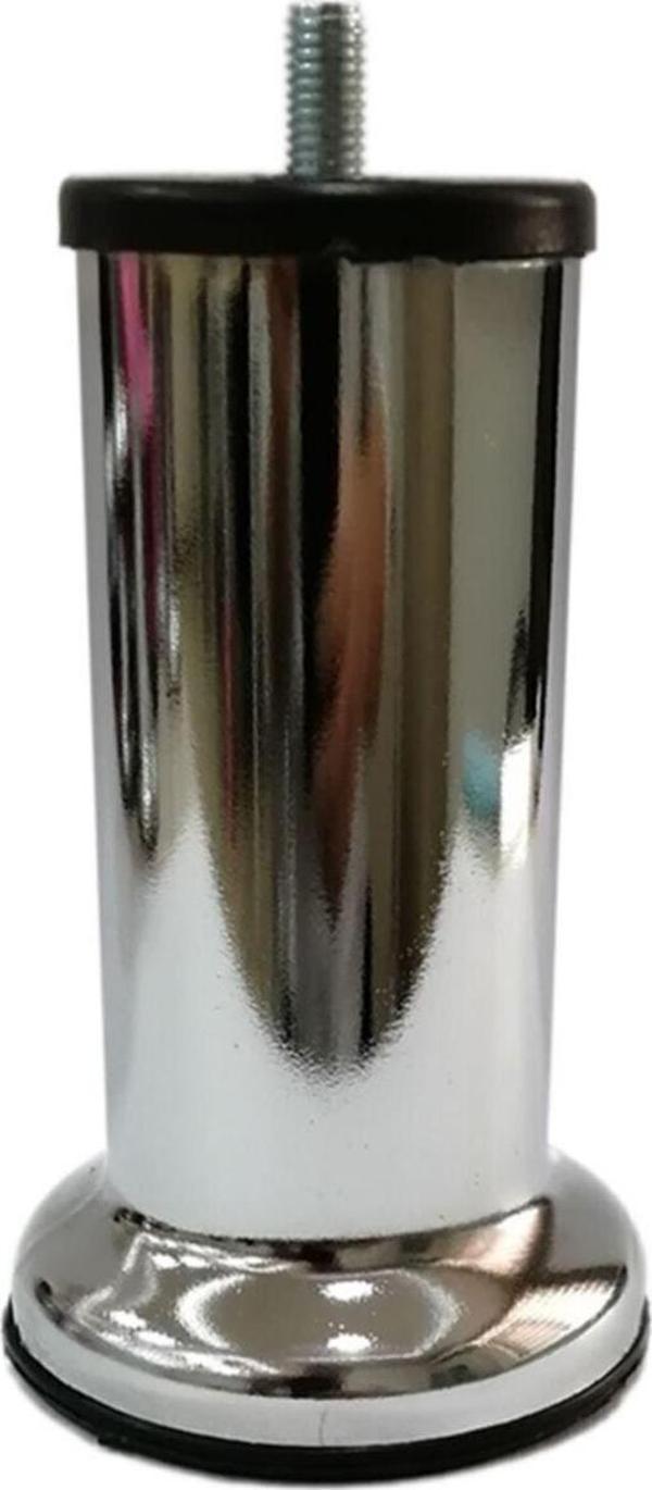 Baza Ayağı Koltuk Ayağı Kanepe Ayağı Mobilya Ayağı Krom 12 Cm (m8 Ince Dişli)  - Image 1