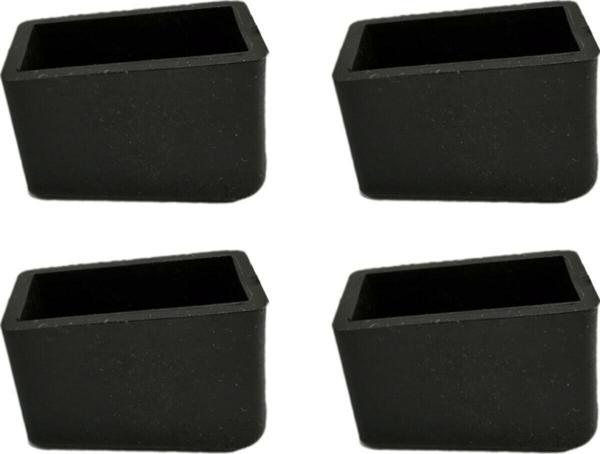 Kaydırmaz Merdiven Ayağı Plastiği Merdiven Pabucu 20x40 Mm Siyah (4 Adet)  - Image 1