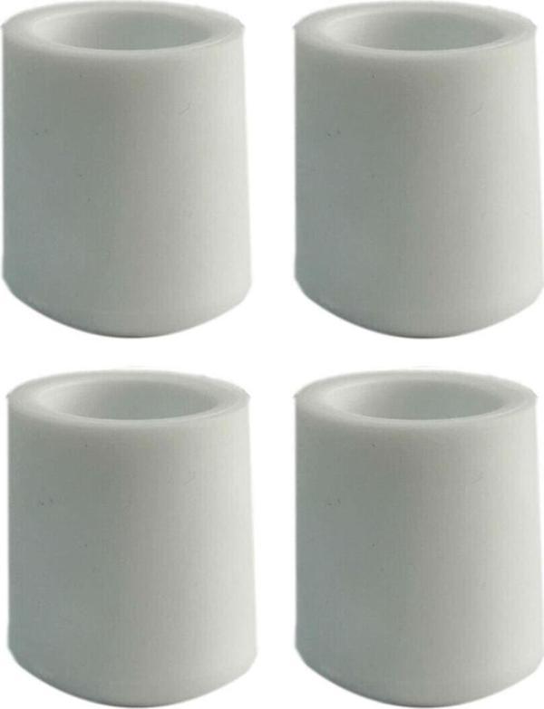 25 Mm Pvc Sandalye Profil Ayak Pabucu Sessiz Yumuşak - Beyaz (4 Adet)  - Image 1