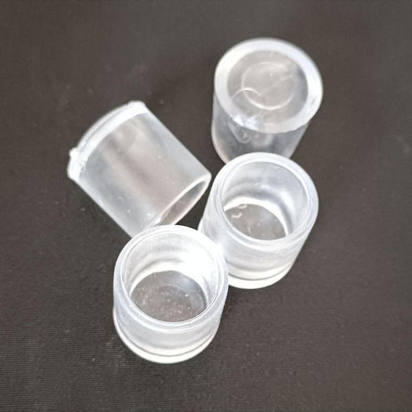 25 Mm Pvc Sandalye Profil Ayak Pabucu Sessiz Yumuşak - Şeffaf (4 Adet)  - Image 1