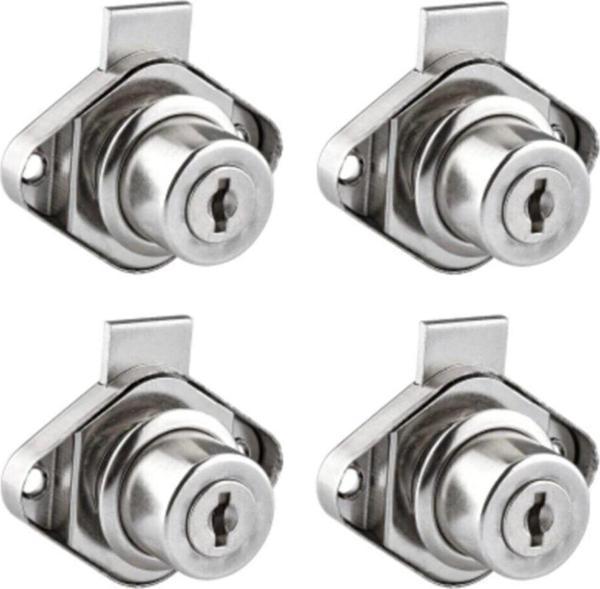 -metal Oval Çekmece Dolap Kilidi (4 Adet)  - Image 1