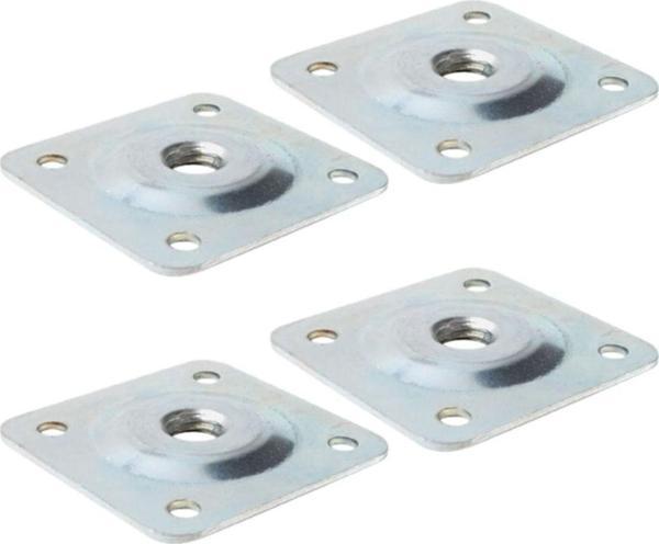 50x50 M8 Sehpa Ayak Bağlantı Sac Aparatı Düz (4 Adet)  - Image 1
