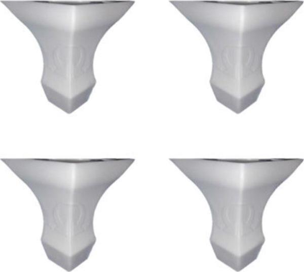 Beyaz Dekoratif Mobilya Ayağı 4 Adet 12 cm  - Image 1