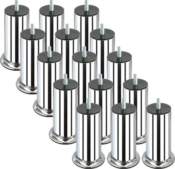 12 Cm Baza Ayağı Koltuk Ayağı Kanepe Ayağı Civatalı 3/8" (kalın Diş) (16 Adet)  - Image 1