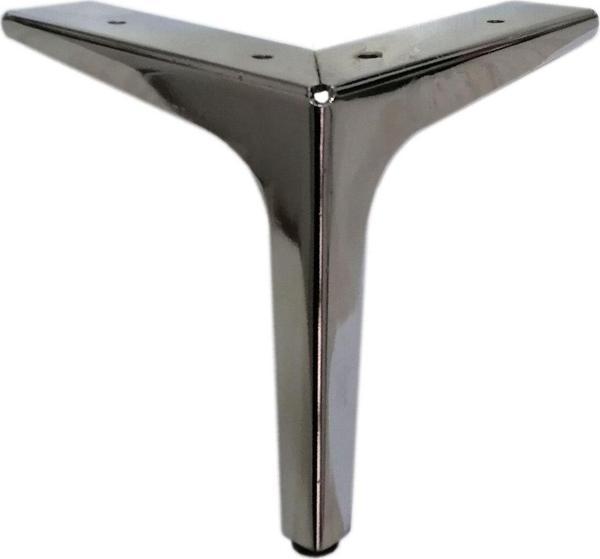 12 Cm Elegance Lüks Metal Mobilya Koltuk Baza Ayağı Dolap Ayağı - TV Ünitesi Ayağı Krom - Image 1