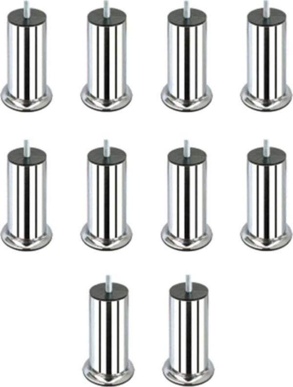 10 Cm Baza Ayağı Koltuk Ayağı Kanepe Ayağı Civatalı 3-8" (kalın Diş) (10 Adet)  - Image 1