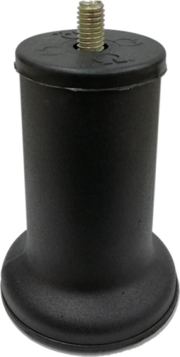 Mobilya Baza Ayağı 10 cm Texture Siyah 3/8" Kalın Diş  - Image 1