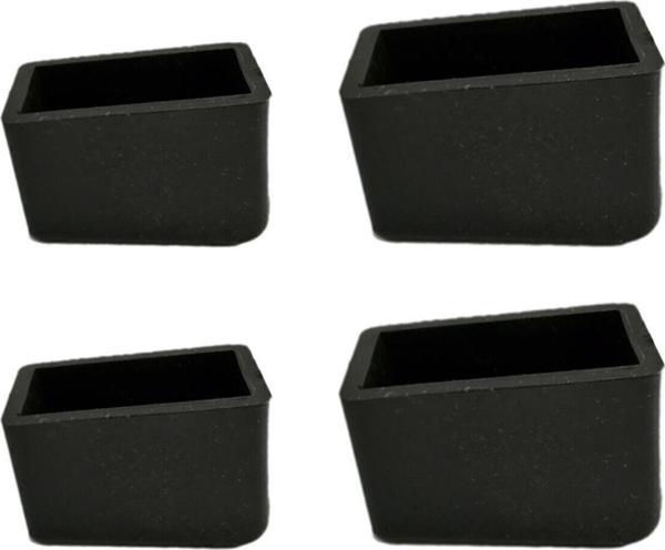 Kaydırmaz Merdiven Ayağı Plastiği Merdiven Pabucu 20x30 - 20x40 Mm Siyah (1 Takım)  - Image 1