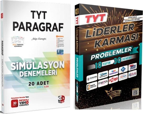 3D TYT Paragraf ve Liderler Karması Problemler Deneme Seti 2 Kitap - 3D Yayınları - Image 1