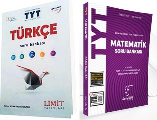 TYT Türkçe ve Matematik Soru Bankası Seti 2 Kitap Set - Limit Yayınları - Image 1
