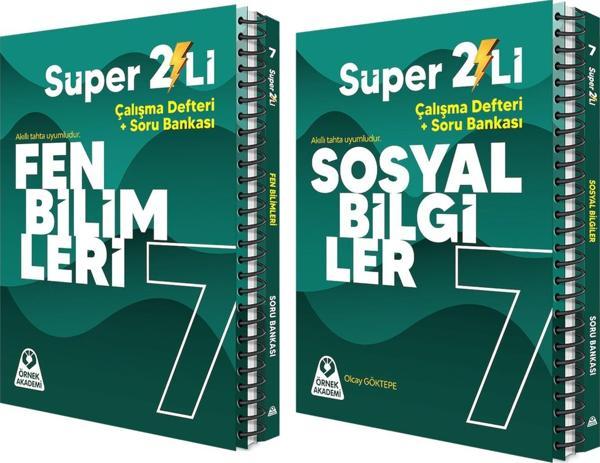 Örnek Akademi 7.Sınıf Süper İkili Fen Bilimleri ve Sosyal Bilgiler Seti 2 Kitap - Örnek Akademi - Image 1