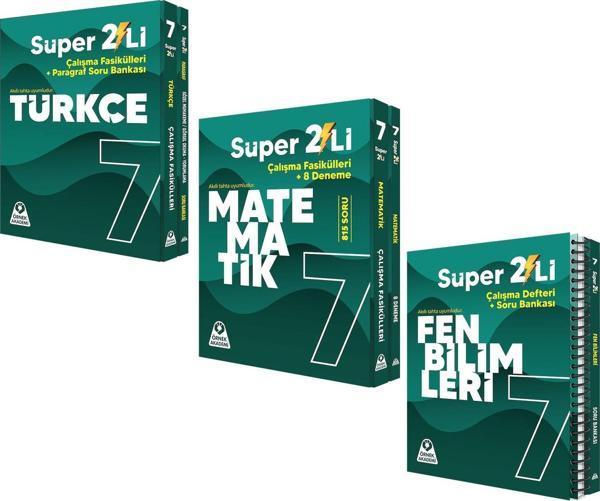 Örnek Akademi 7.Sınıf Süper İkili Türkçe Fen ve Matematik Seti 3 Kitap - Örnek Akademi - Image 1