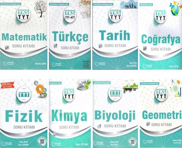 Palme TYT Soru Bankası Seti 8 Kitap Set - Palme Yayınları - Image 1