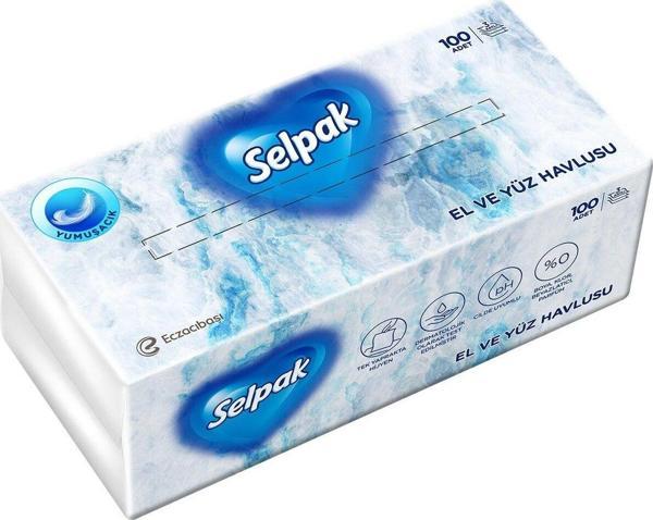 Selpak El ve Yüz Havlusu 100 Yaprak - Image 1