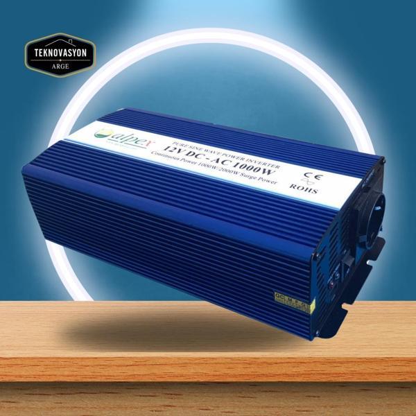 ALPEX 1000 WATT 12 VOLT İNVERTÖR TAM SİNÜS İNVERTER - Image 1
